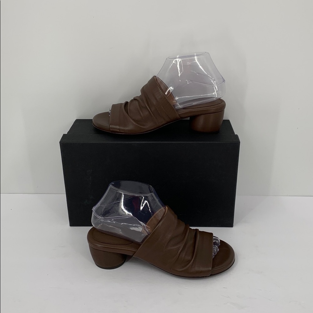 Marsell Otto mule sandal slide shoe chocolate brown leather women new 36.5 6